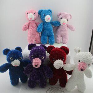 8" - 9.5" Amigurumi Crochet Bears, your choice. Please message for desired bear.